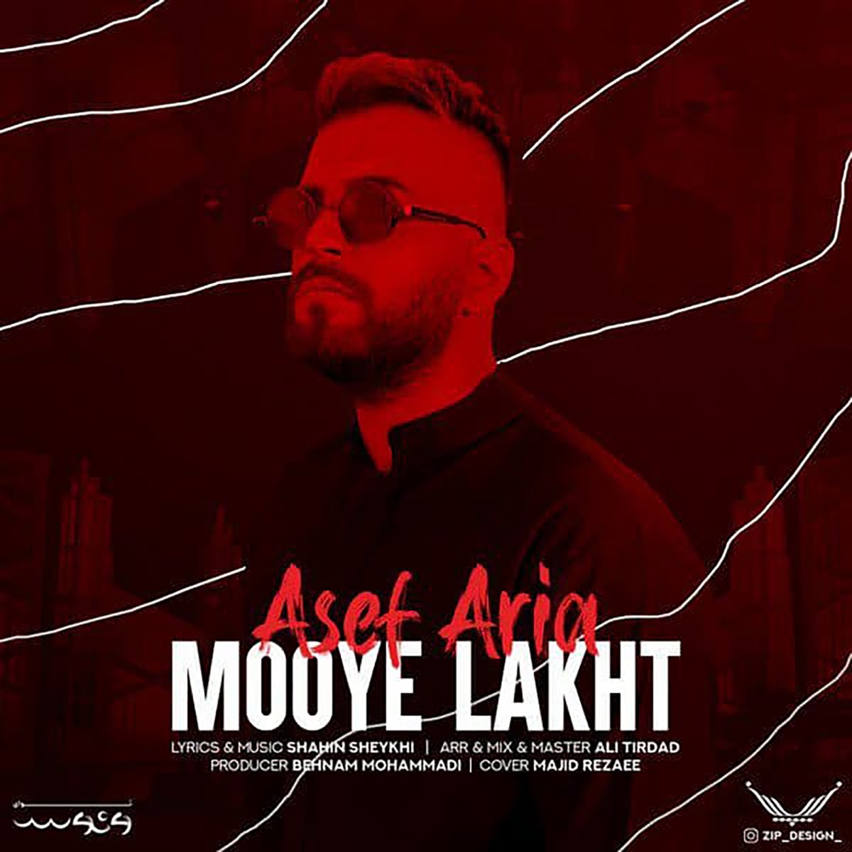 کاور آهنگ Mooye Lakht از Asef Aria